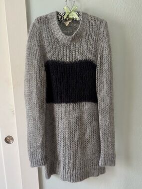 Isabel Marant grey and black mohair sweater dress